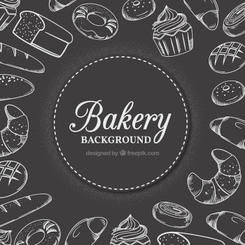 Bakery background with sweets Bakery background with sweets