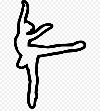 Ballet, Dance, Ballet Dancer, Athletic Dance Move, Coloring Book PNG