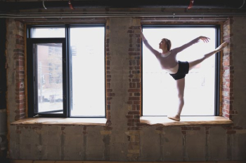 Ballet Dancer In Window Ballet Dancer In Window