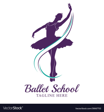 ballet school logo design ballet school logo design