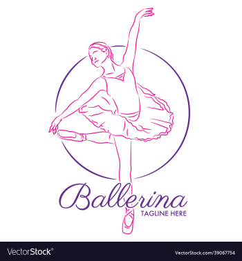ballet school logo design ballet school logo design