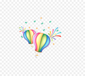 Balloon Cartoon Parachute - Balloon ribbons Balloon Cartoon Parachute - Balloon ribbons