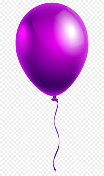 Balloon Clip art - Single Purple Balloon PNG Clipart Image 