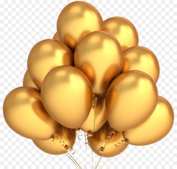 Balloon Gold Birthday Party Clip art - balloons Balloon Gold Birthday Party Clip art - balloons
