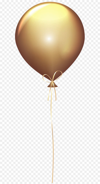 Balloon Gold Clip art - Gold Balloon Transparent Clip Art Image 