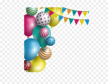 Balloon Party Birthday Holiday - Vector Christmas New Year holiday balloon bunting 