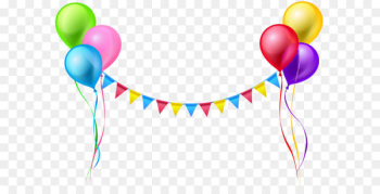 Balloon Serpentine streamer Clip art - Streamer and Balloons PNG Clip Art Image 