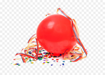 Balloon Stock photography Confetti Party - Red ribbon balloon material 