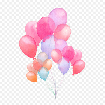 Balloon Watercolor painting Stock illustration Illustration - Hand-painted watercolor balloon illustration 