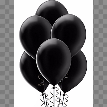 Balloons Bunch PNG Black And White Transparent Balloons Bunch ...