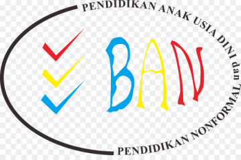 BAN PAUD dan PNF Logo Early childhood education Nonformal education - ban vector 