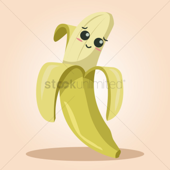 Banana cartoon character Banana cartoon character