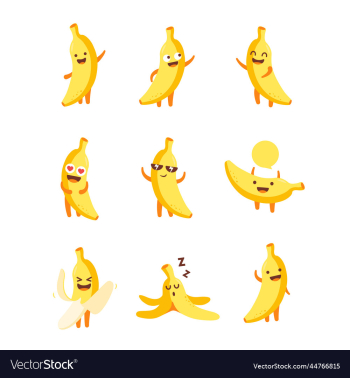 banana cartoon character banana cartoon character