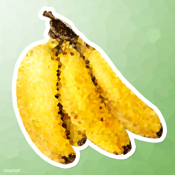 Bananas crystallized style sticker illustration | Free illustration - 2347676 Bananas crystallized style sticker illustration | Free illustration - 2347676