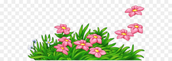 Bangladesh Bengali New Year (Pôhela Boishakh) Pahela Falgun Clip art - Grass with Pink Flowers PNG Clipart 