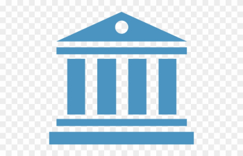 Bank Management Business Treasury Money - Bank Icon Blue Png