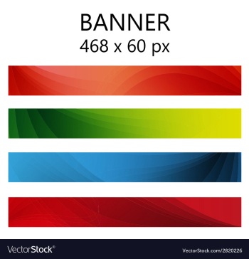 Banner abstract color vector image Banner abstract color vector image