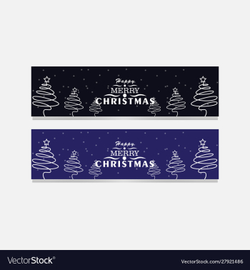 Banner christmas vector image