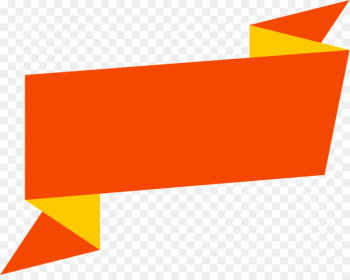 Banner Paper Encapsulated PostScript - Orange Blank Banner Hd Png 