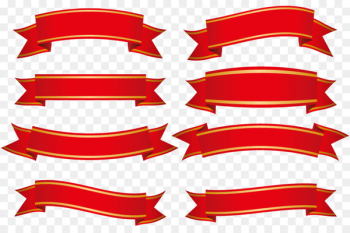 Banner Ribbon - Red ribbon vector 