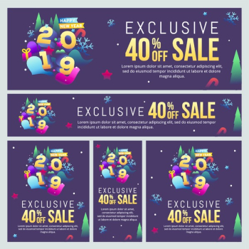 Banner SALE new year Banner SALE new year