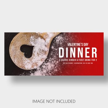 Banner template restaurant valentine's day Free Psd Banner template restaurant valentine's day Free Psd