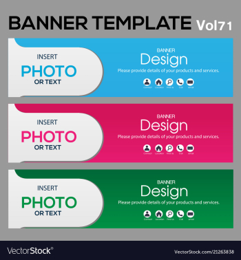Banner web template banner blackground and banner vector image Banner web template banner blackground and banner vector image