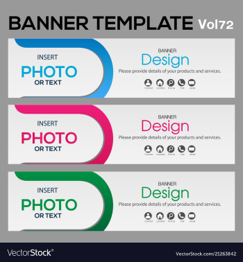Banner web template banner blackground and banner vector image Banner web template banner blackground and banner vector image