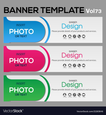 Banner web template banner blackground and banner vector image Banner web template banner blackground and banner vector image
