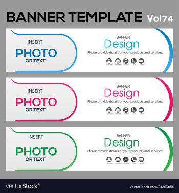 Banner web template banner blackground and banner vector image Banner web template banner blackground and banner vector image
