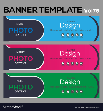 Banner web template banner blackground and banner vector image Banner web template banner blackground and banner vector image