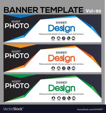 Banner web template banner blackground and banner vector image Banner web template banner blackground and banner vector image