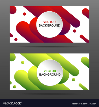 banner with abstract colorful shapes banner with abstract colorful shapes
