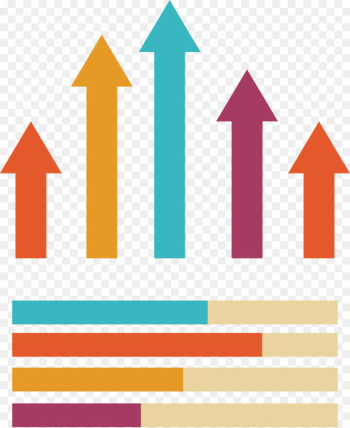 Bar chart Arrow Statistics - Color arrow bar chart Bar chart Arrow Statistics - Color arrow bar chart