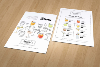 Bar Menu Design Template - Graphic Eagle