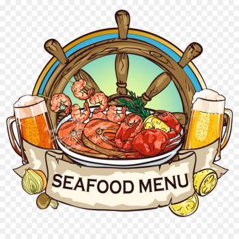 Barbecue grill Buffet Seafood Drawing - Floating seafood soup with rice 