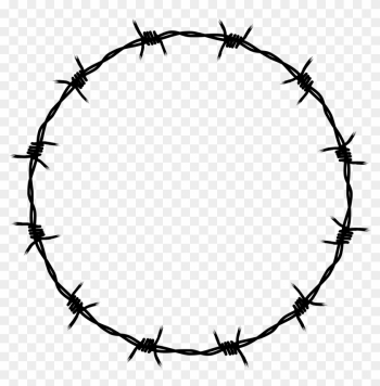 Barbed Wire Frame - Barbed Wire Circle Vector