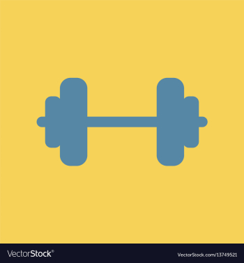 Barbell sport vector image Barbell sport vector image
