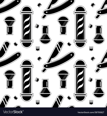 barber set seamless pattern barber set seamless pattern