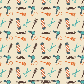 Barber shop pattern Barber shop pattern