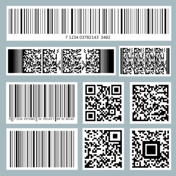 Barcode and qr code collection Barcode and qr code collection