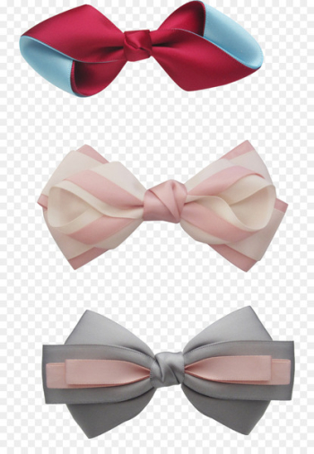 Barrette Ribbon Bow tie Pink - Bow Barrette Ribbon Bow tie Pink - Bow