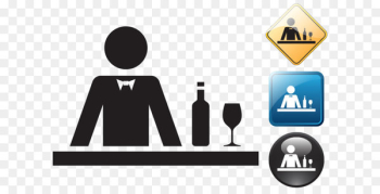 Bartender Pictogram Icon - Bartender logo Bartender Pictogram Icon - Bartender logo