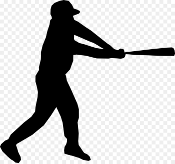 Baseball, Baseball Bats, Baseball Field, Silhouette, Solid Swinghit PNG