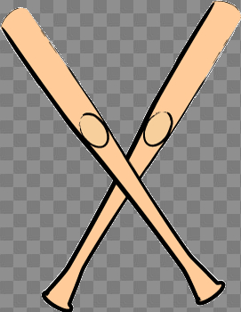 Baseball bat baseball crossed bats clipart 2 - Clipartix