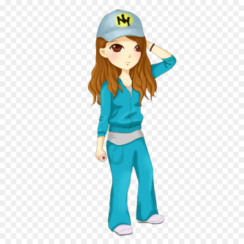 Baseball cap Cartoon Woman Illustration - Baseball cap woman png ...