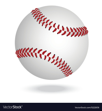 Baseball vector image Baseball vector image