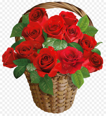 Basket Flower Rose Clip art - Basket Basket Flower Rose Clip art - Basket