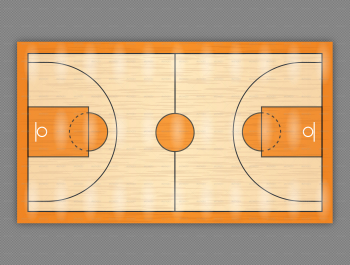 Basketball court side view image royalty free - RR collections