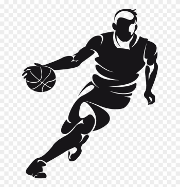 Basketball Dribbling Clip Art - Basketball Player Png